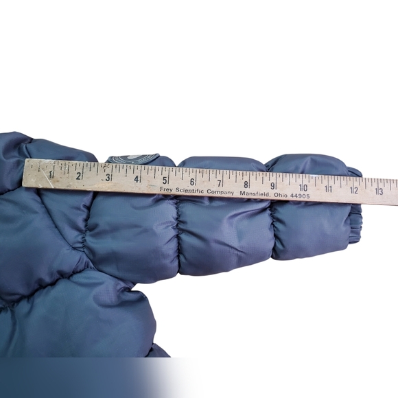 Girl's Pink Platinum Puffer Jacket with Hood - Gray and Pink. 4T - Picture 12 of 13